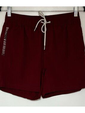 Wowie Shorts Mens Medium 5” Flow 2.0 Lined Athletic Fit Red Aztec Trim Shorts